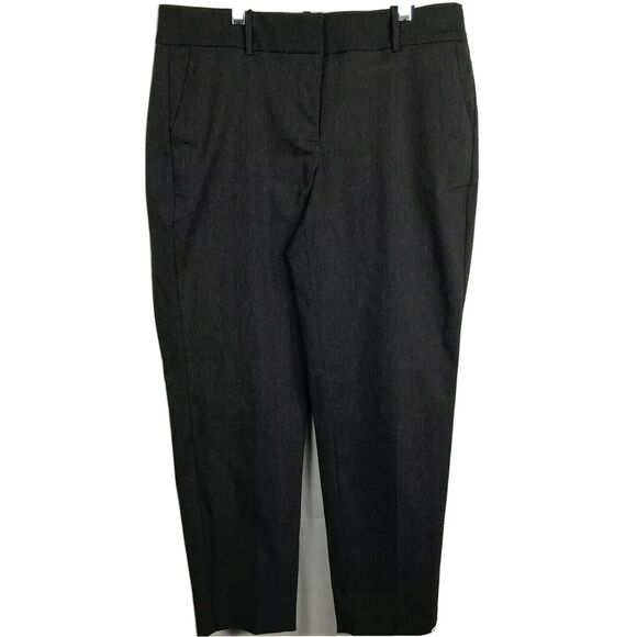 Chicos Pants Womens Sz 0.5 US 6 Charcoal Gray Fabulously Slimming Ankle Dress - Picture 1 of 9